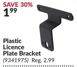 Princess Auto Plastic Licence Plate Bracket offer