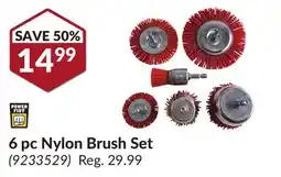 Princess Auto 6 pc Nylon Brush Set offer