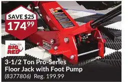 Princess Auto 3-1/2 Ton Pro-Series Floor Jack with Foot Pump offer