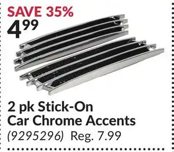 Princess Auto 2 pk Stick-On Car Chrome Accents offer