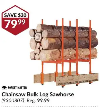 Princess Auto Chainsaw Bulk Log Sawhorse offer