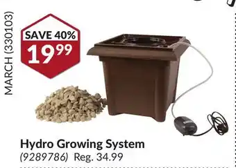 Princess Auto Hydro Growing System offer