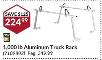 Princess Auto 1,000 lb Aluminum Truck Rack offer