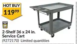 Princess Auto 2-Shelf 36 x 24 in. Service Cart offer