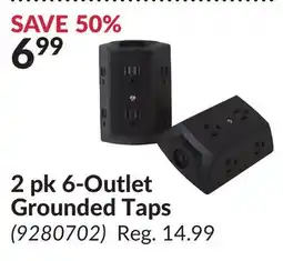 Princess Auto 2 pk 6-Outlet Grounded Taps offer