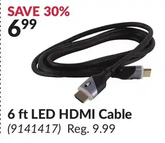 Princess Auto 6 ft LED HDMI Cable offer