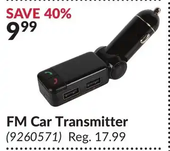 Princess Auto FM Car Transmitter offer