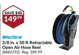 Princess Auto 3/8 in. x 50 ft Retractable Open Air Hose Reel offer