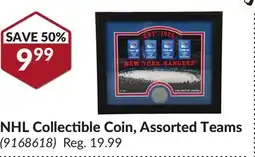 Princess Auto NHL Collectible Coin, Assorted Teams offer