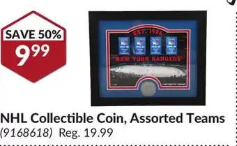 Princess Auto NHL Collectible Coin, Assorted Teams offer