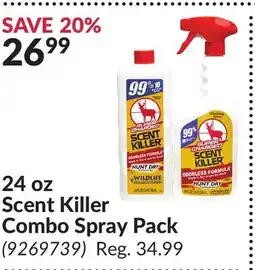 Princess Auto 24 oz Scent Killer Combo Spray Pack offer