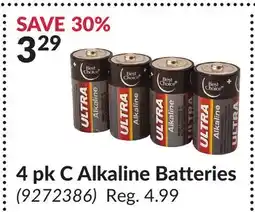 Princess Auto 4 Alkaline Batteries offer