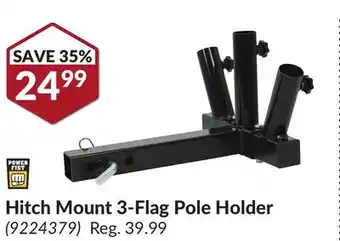 Princess Auto Hitch Mount 3-Flag Pole Holder offer