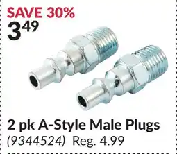 Princess Auto 2 pk A-Style Male Plugs offer