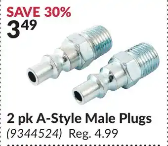 Princess Auto 2 pk A-Style Male Plugs offer