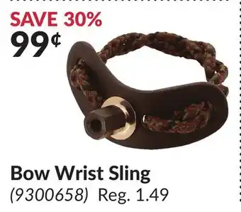 Princess Auto Bow Wrist Sling offer