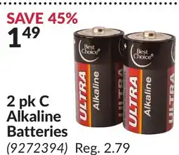 Princess Auto 2 pk C Alkaline Batteries offer