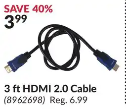 Princess Auto 3 ft HDMI 2.0 Cable offer