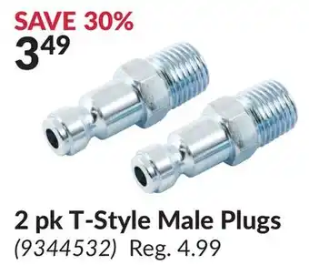 Princess Auto 2 pk T-Style Male Plugs offer