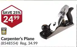 Princess Auto Carpenter's Plane offer