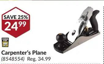 Princess Auto Carpenter's Plane offer