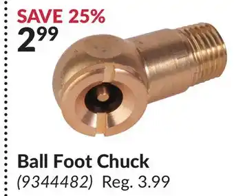 Princess Auto Ball Foot Chuck offer