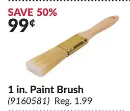 Princess Auto 1 in. Paint Brush offer