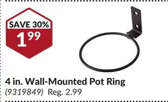 Princess Auto 4 in. Wall-Mounted Pot Ring offer