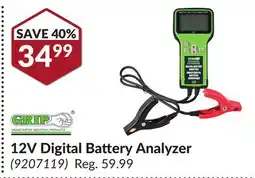 Princess Auto 12V Digital Battery Analyzer offer