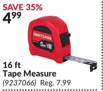 Princess Auto 16 ft Tape Measure offer