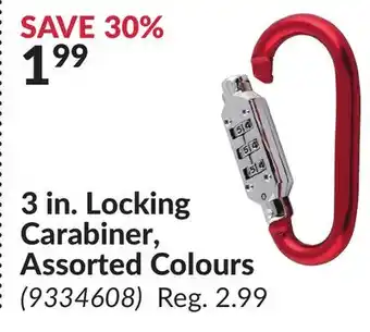 Princess Auto 3 in. Locking Carabiner offer