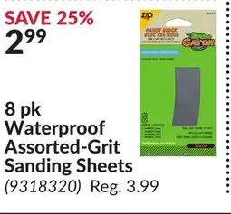 Princess Auto 8 pk Waterproof Assorted-Grit Sanding Sheets offer