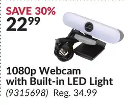 Princess Auto 1080p Webcam with Built-in LED Light offer