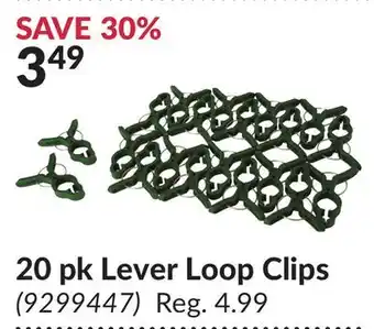 Princess Auto 20 pk Lever Loop Clips offer