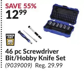 Princess Auto 46 pc Screwdriver Bit/Hobby Knife Set offer