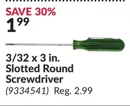 Princess Auto 3/32 x 3 in. Slotted Round Screwdriver offer