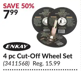 Princess Auto ENKAY 4 pc Cut-Off Wheel Set offer