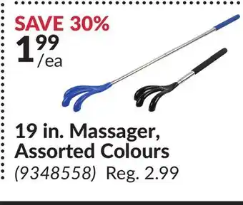 Princess Auto 19 in. Massager, Assorted Colours offer