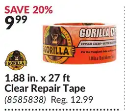 Princess Auto 1.88 in. x 27 ft Clear Repair Tape offer