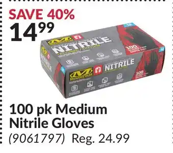 Princess Auto 100 pk Medium Nitrile Gloves offer