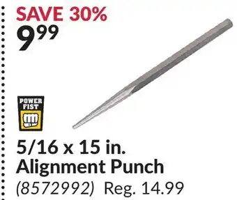 Princess Auto 5/16 x 15 in. Alignment Punch offer