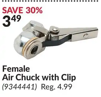 Princess Auto Female Air Chuck with Clip offer