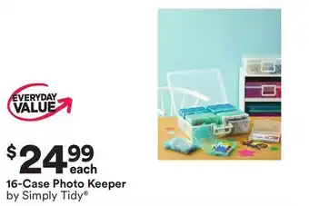 Michaels 16-Case Photo Keeper by Simply Tidy offer