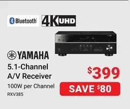 Visions Electronics YAMAHA 5.1-Channel A/V Receiver 100W per Channel offer