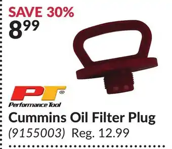 Princess Auto Cummins Oil Filter Plug offer