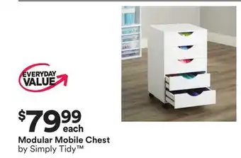 Michaels Modular Mobile Chest by Simply Tidy offer