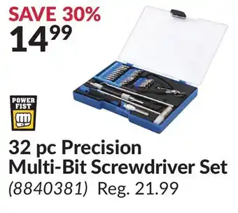 Princess Auto 32 pc Precision Multi-Bit Screwdriver Set offer