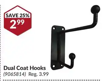 Princess Auto Dual Coat Hooks offer