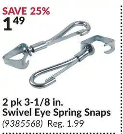 Princess Auto 2 3-1/8 in. Swivel Eye Spring Snaps offer