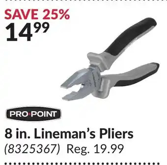 Princess Auto 8 in. Lineman's Pliers offer